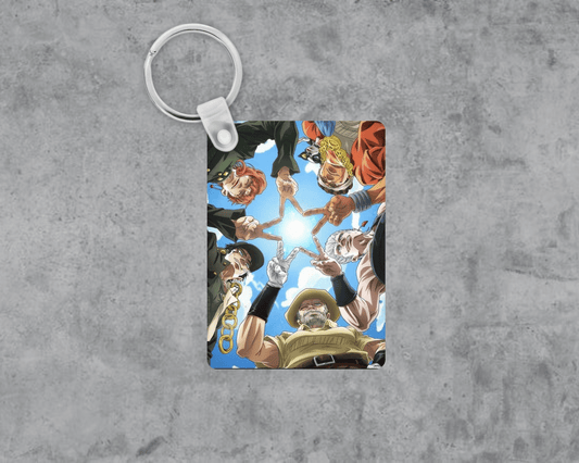Anime 5 Star Acrylic Keychain | Double-Sided 1.6" x 2.4"