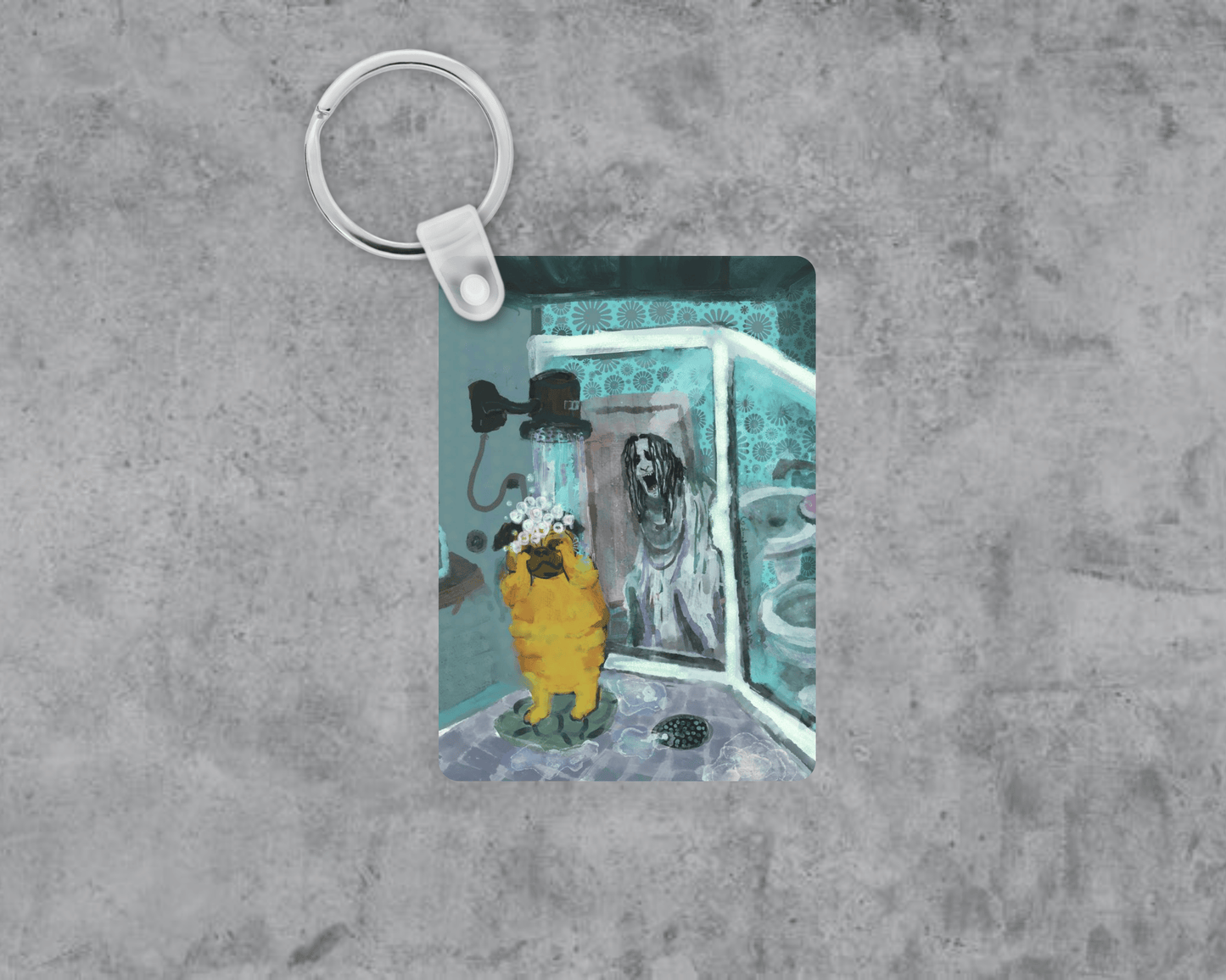 Don't Close Your Eyes Acrylic Keychain | Double-Sided 1.6" x 2.4"