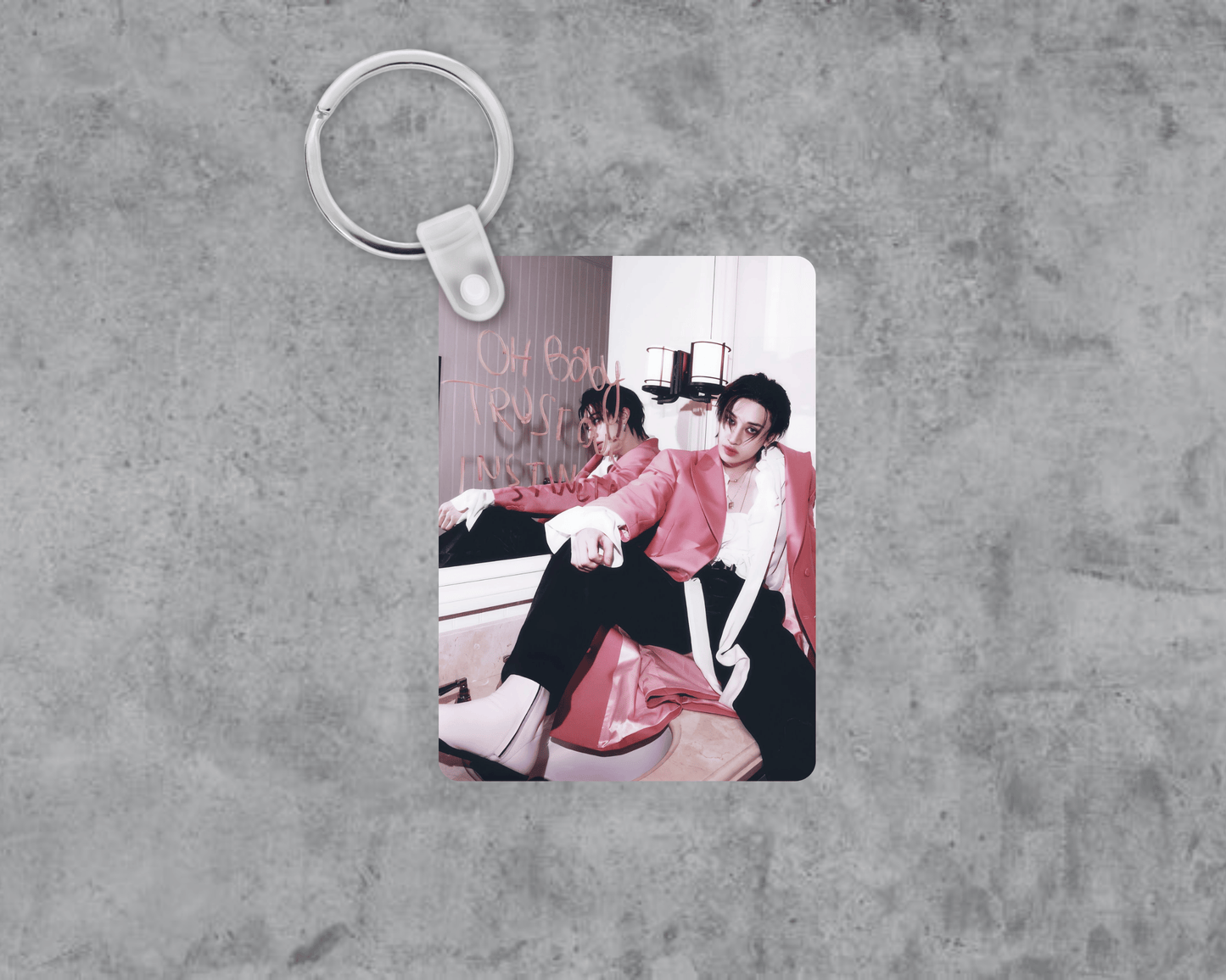 Kpop Straykids Bangchan Do It Acrylic Keychain | Double-Sided 1.6" x 2.4"