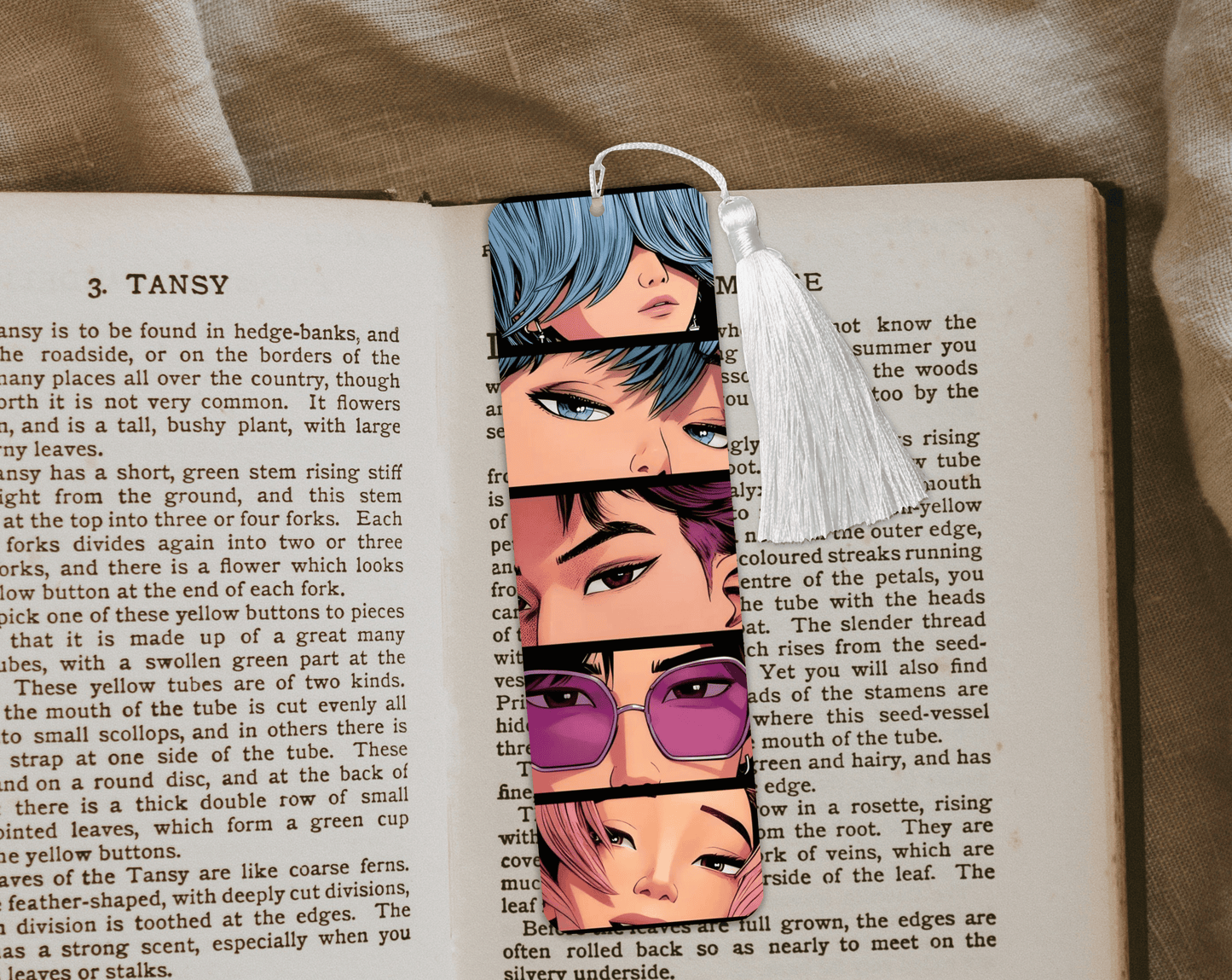 Saga Boys Aluminum Bookmark | Double-Sided 2x6 Metal Bookmark