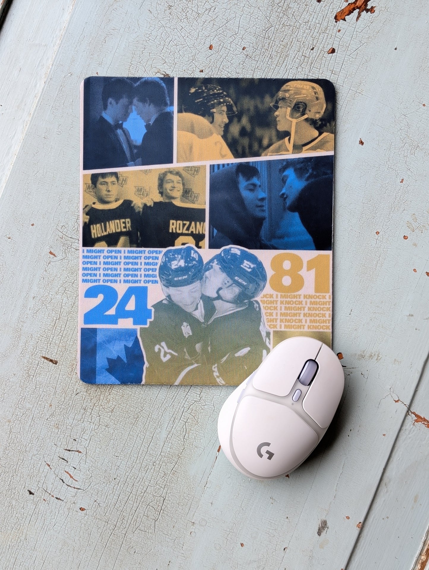 Hockey Romance Booktok Mouse Pad – Smooth Non-Slip Desk Mouse Pad (8.5 x 7.1 in)