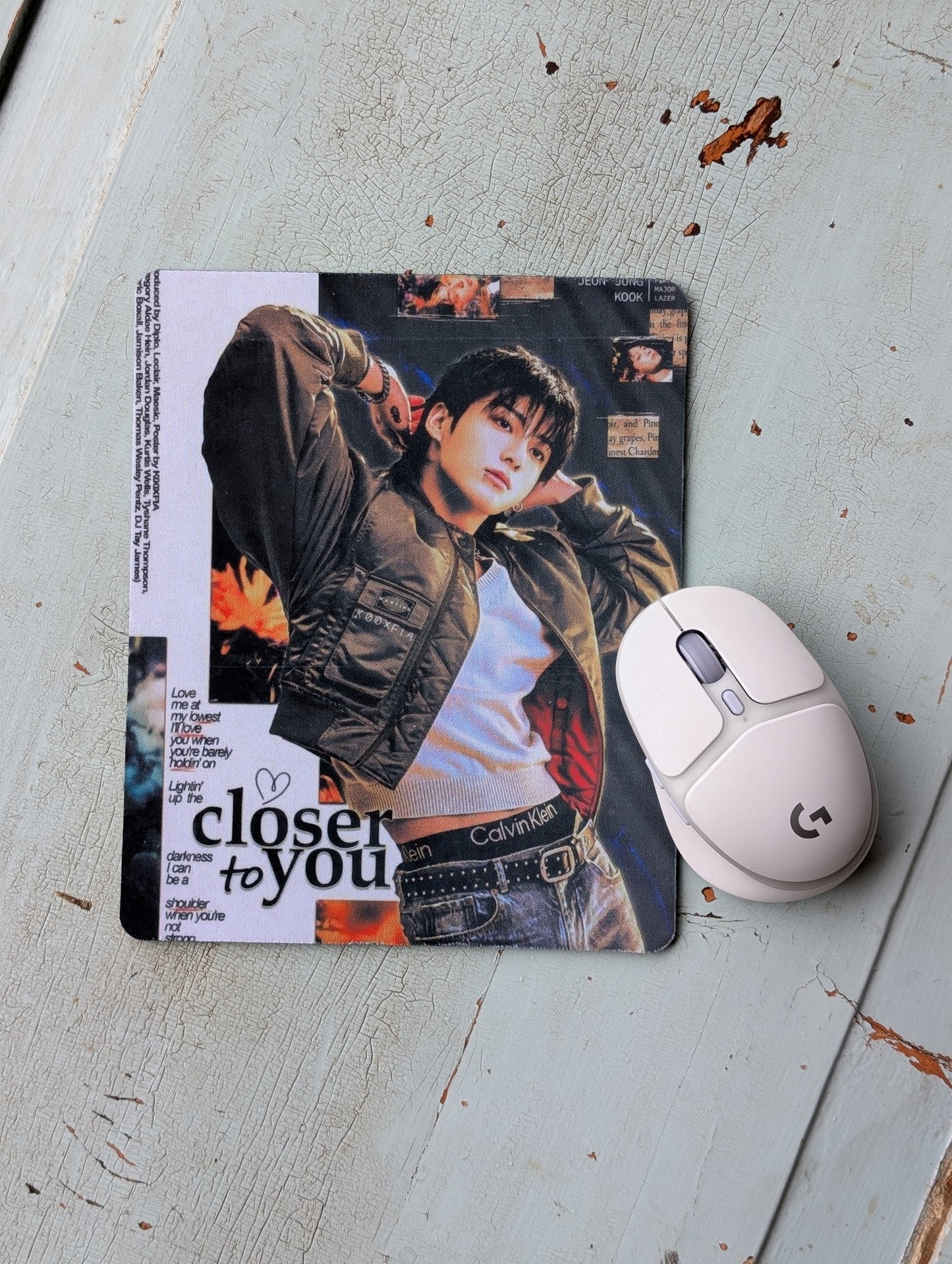 Kpop Kookie Mouse Pad – Smooth Non-Slip Desk Mouse Pad (8.5 x 7.1 in)