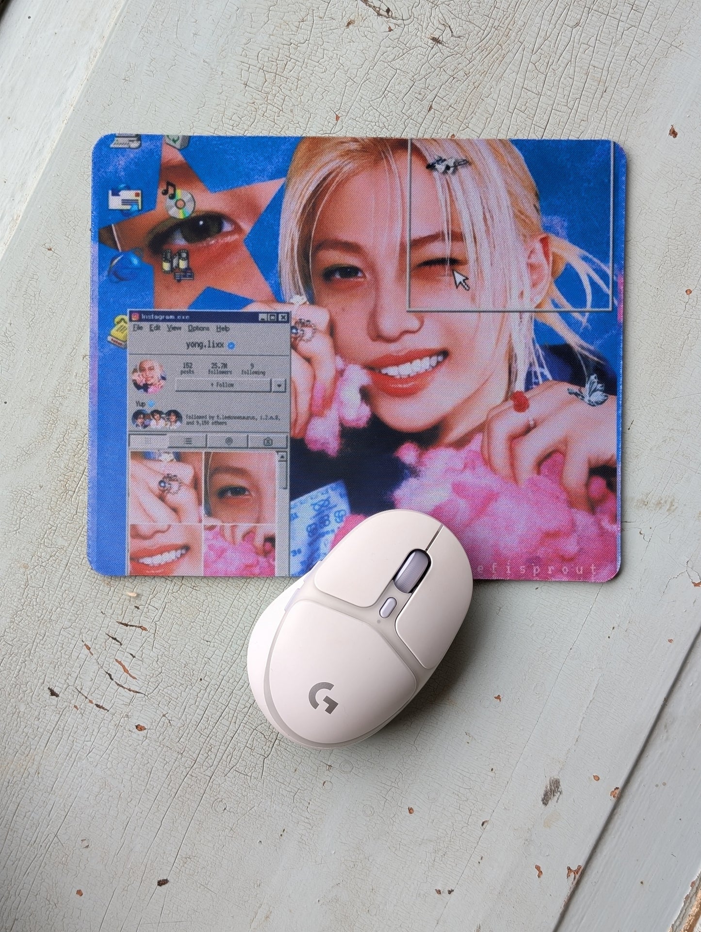 Kpop Straykids Felix Mouse Pad – Smooth Non-Slip Desk Mouse Pad (8.5 x 7.1 in)