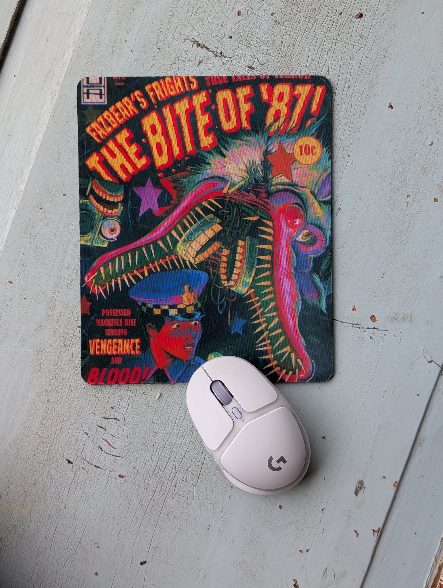 Bite of '87 Mouse Pad – Smooth Non-Slip Desk Mouse Pad (8.5 x 7.1 in)