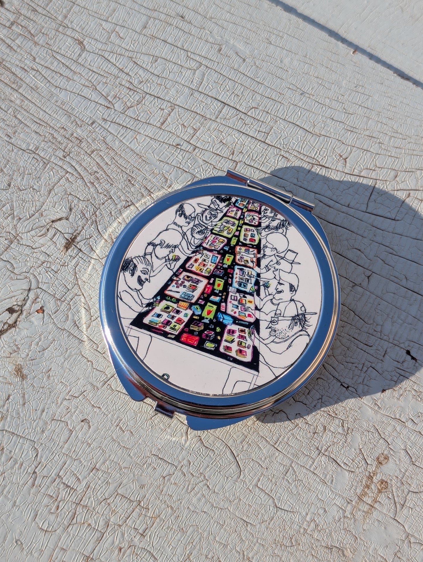 Fantasy Card Compact Mirror | 2.5" Metal Pocket Mirror