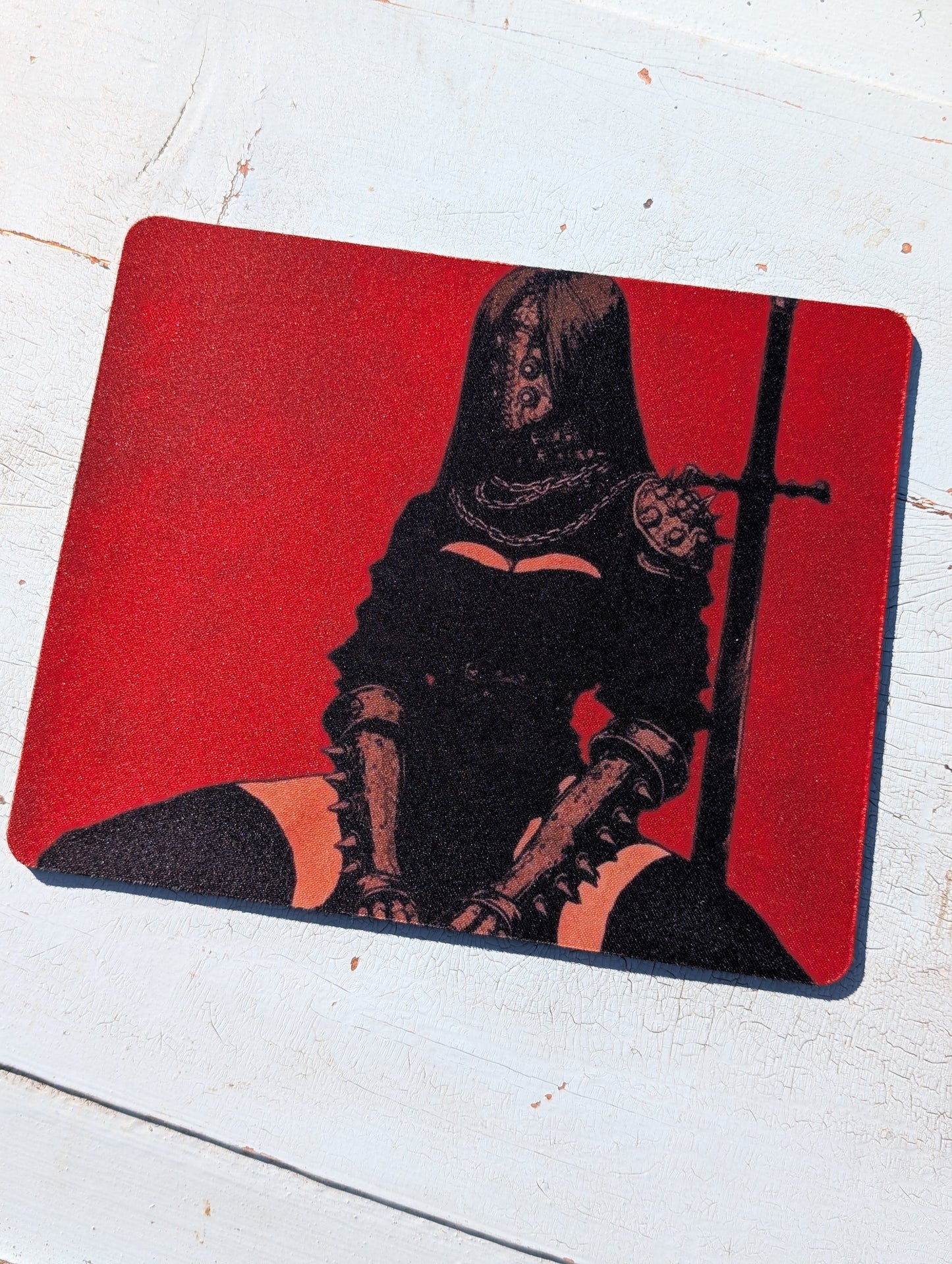 Woman Fantasy Knight Mouse Pad – Smooth Non-Slip Desk Mouse Pad (8.5 x 7.1 in)