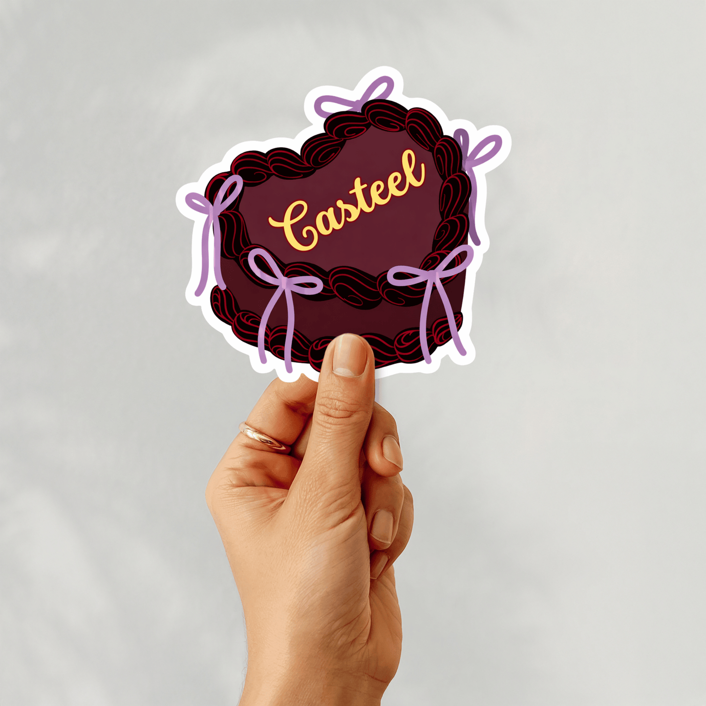 Book Boyfriends Coquette Cakes 3" Vinyl Sticker