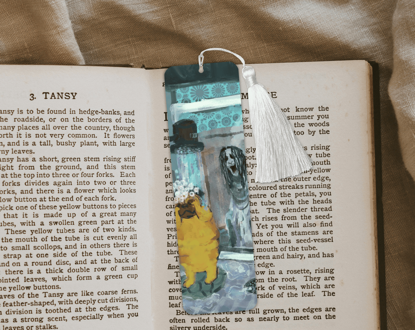Shower Time Aluminum Bookmark | Double-Sided 2x6 Metal Bookmark