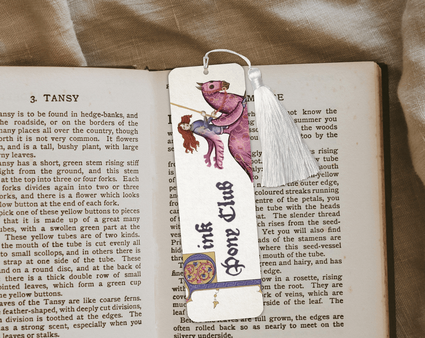 Pink Pony Club Aluminum Bookmark | Double-Sided 2x6 Metal Bookmark