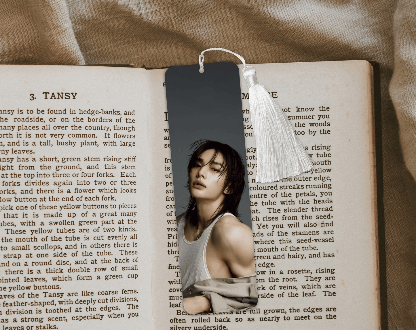 Straykids Kpop Hyunjin Aluminum Bookmark | Double-Sided 2x6 Metal Bookmark