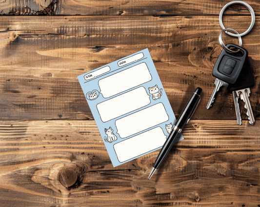 Cat Chat Memo Pad | 3.5" x 4" Notepad – 40 Sheets