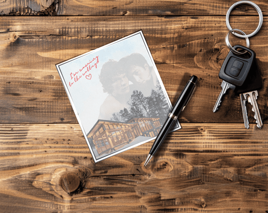 Hockey Romance Cottage Memo Pad | 3.5" x 4" Notepad – 40 Sheets