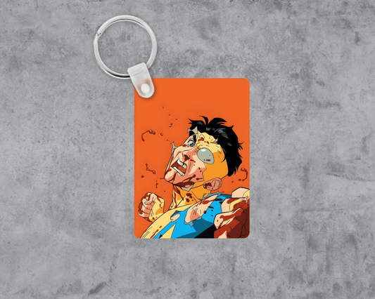 Comic Hero Acrylic Keychain | Double-Sided 1.6" x 2.4"