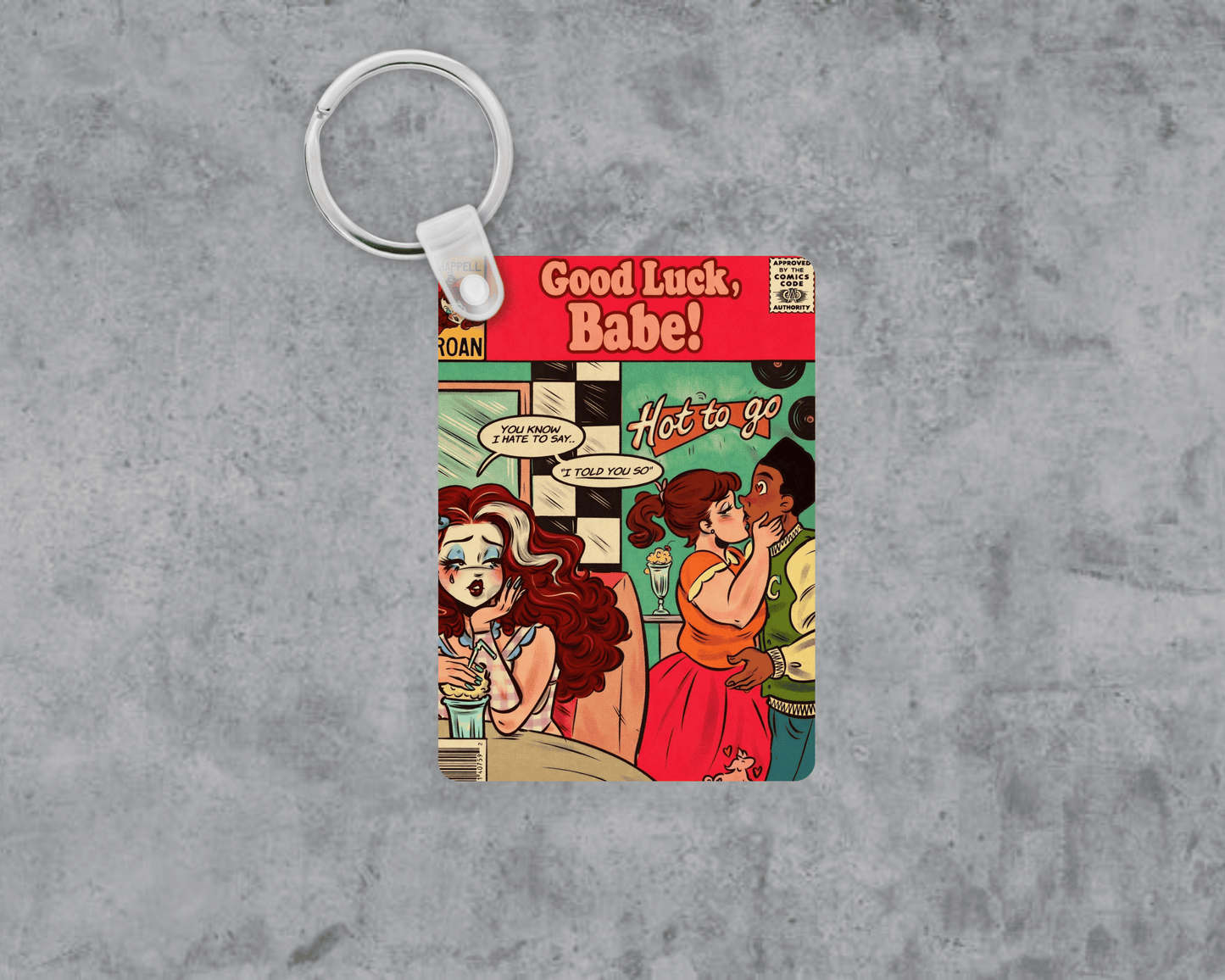 Hot to Go Acrylic Keychain | Double-Sided 1.6" x 2.4"