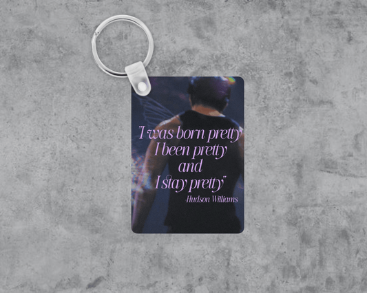Hudson W. Born Pretty Acrylic Keychain | Double-Sided 1.6" x 2.4"