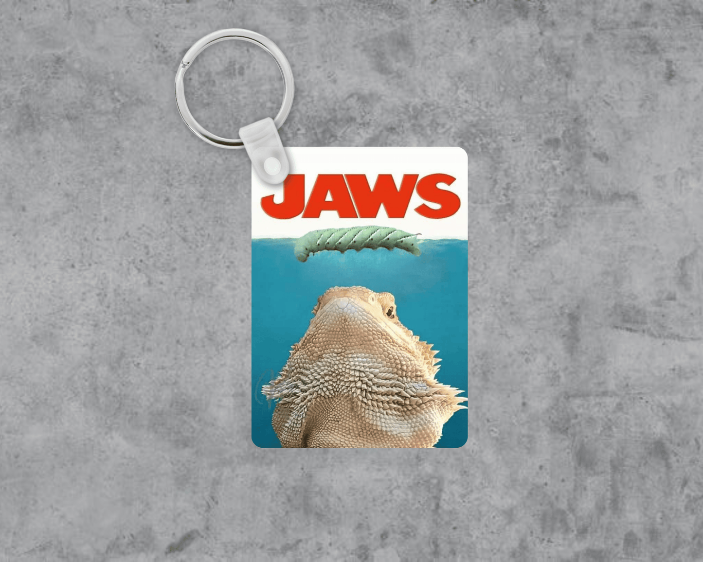 Bearded Dragon Jaws Acrylic Keychain | Double-Sided 1.6" x 2.4"