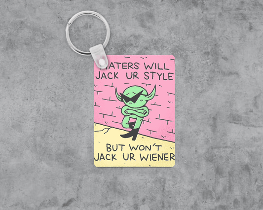 Jack your Style, Not your Weiner Acrylic Keychain | Double-Sided 1.6" x 2.4"