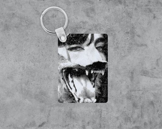 Grunge All Bite Acrylic Keychain | Double-Sided 1.6" x 2.4"