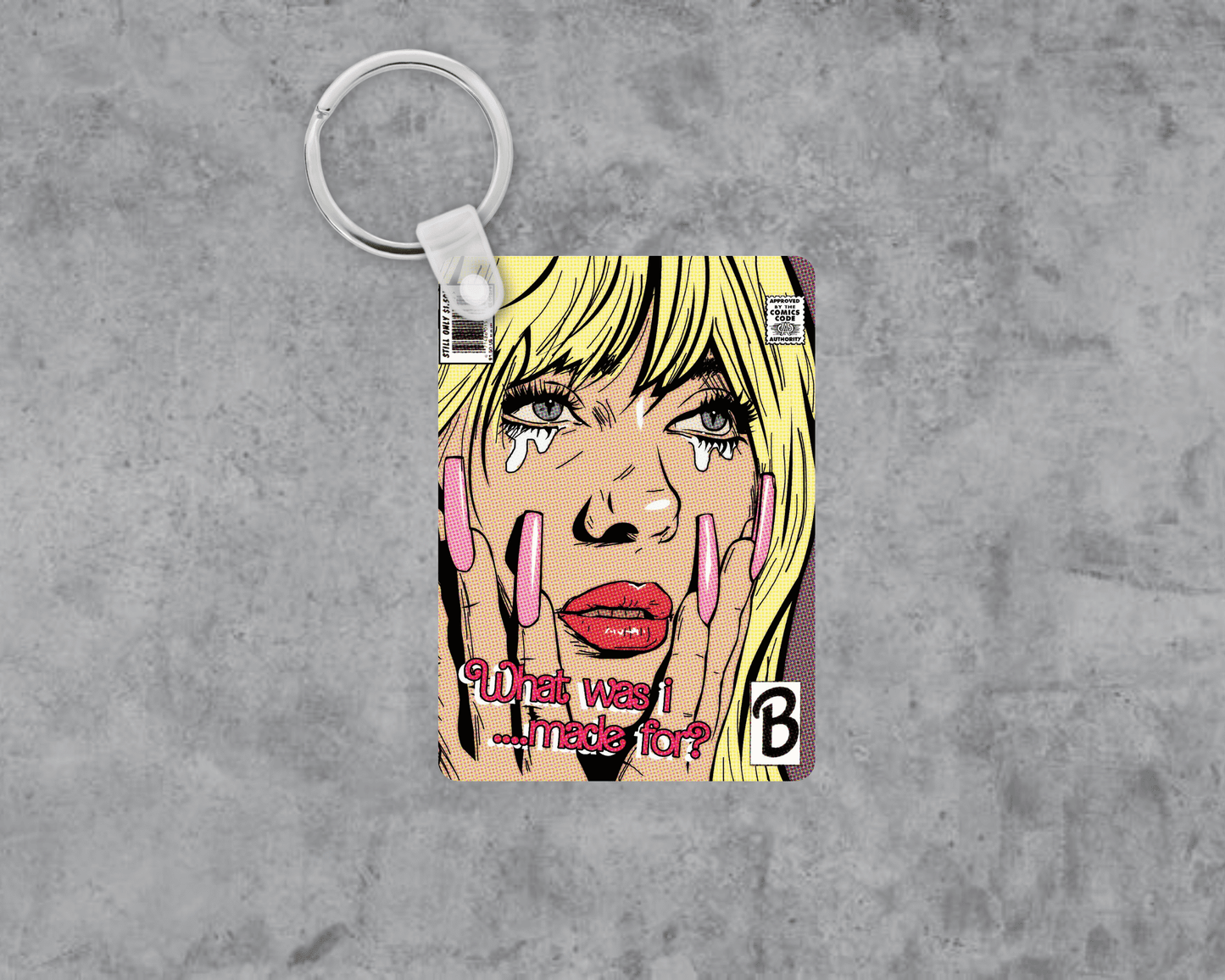 Billie Barbie Acrylic Keychain | Double-Sided 1.6" x 2.4"