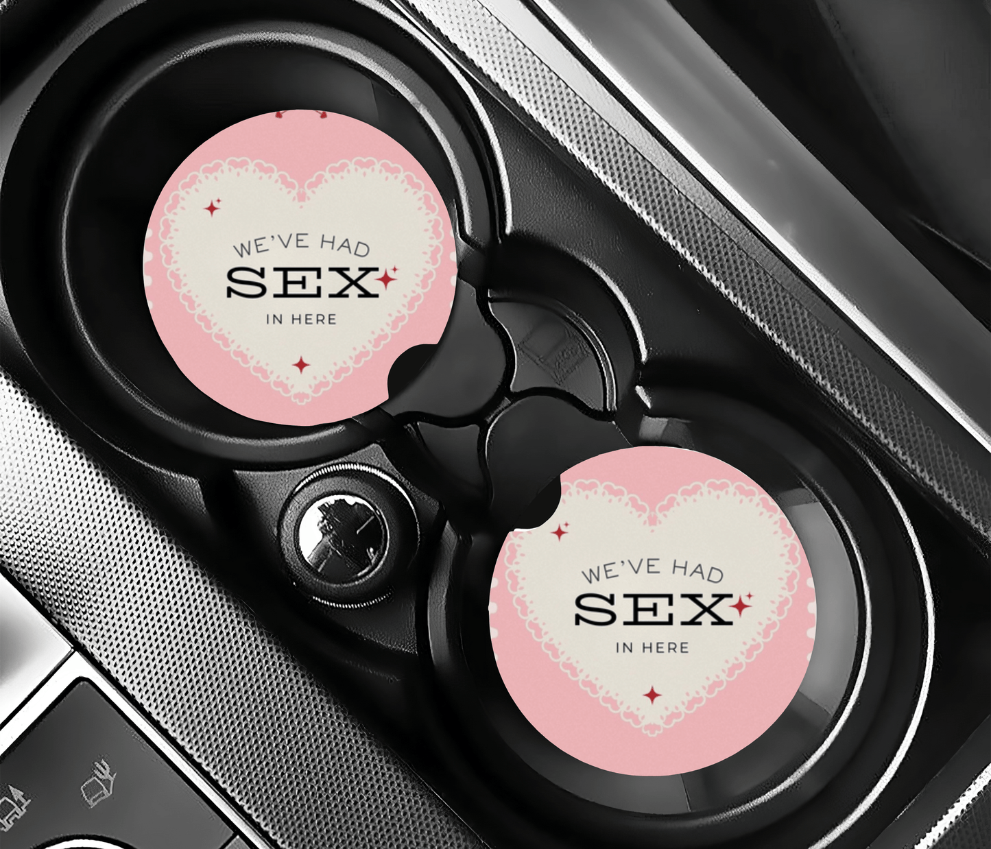We've Had Sex in Here Car Coasters | 2.75" Absorbent Set of 2