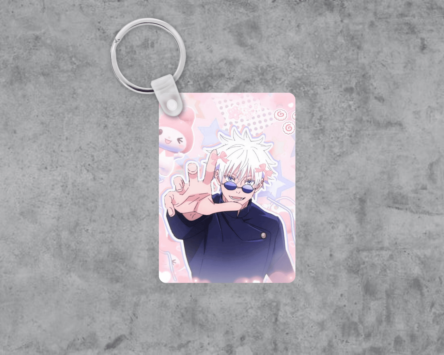 Kawaii Anime Bf Acrylic Keychain | Double-Sided 1.6" x 2.4"