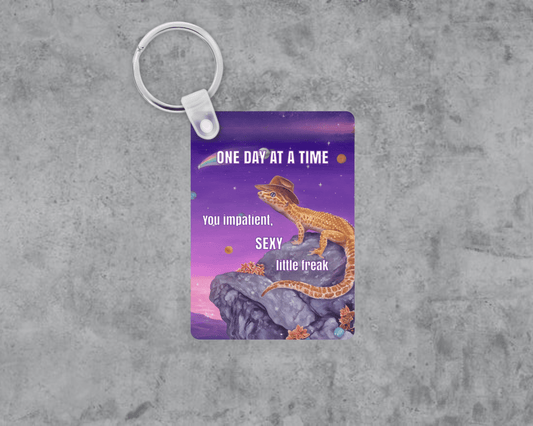 Impatient Sexy Little Freak Acrylic Keychain | Double-Sided 1.6" x 2.4"
