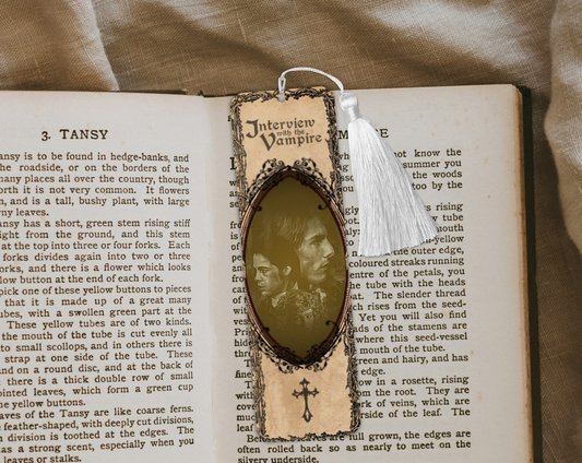 Vampire Interview Aluminum Bookmark | Double-Sided 2x6 Metal Bookmark