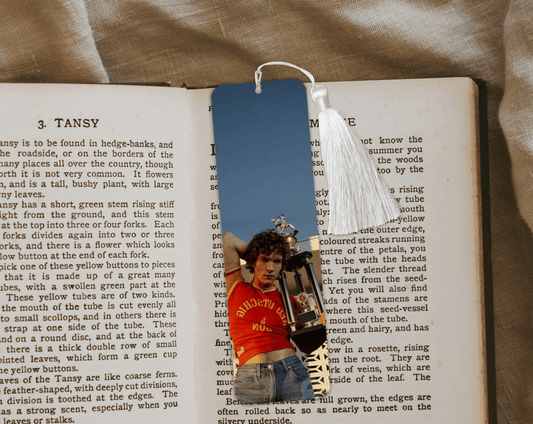 Connor S. Hockey Trophy Aluminum Bookmark | Double-Sided 2x6 Metal Bookmark