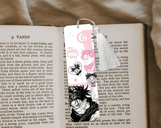 Anime Pretty Boy Aluminum Bookmark | Double-Sided 2x6 Metal Bookmark