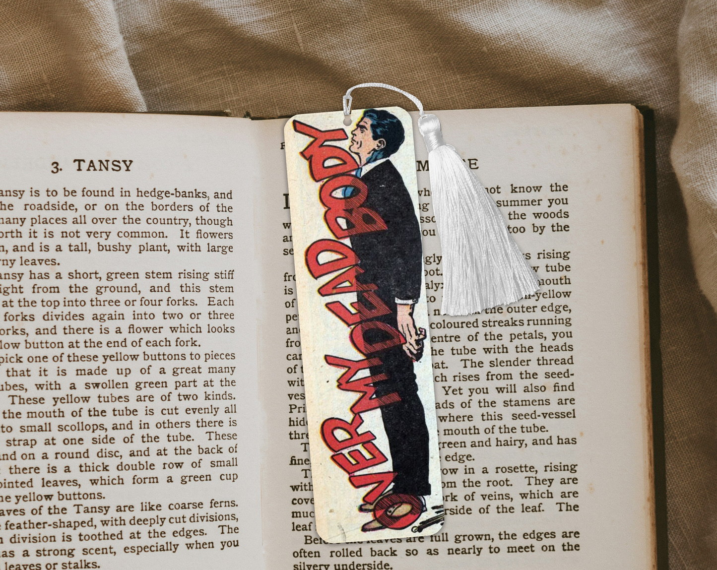 Over My Dead Body Aluminum Bookmark | Double-Sided 2x6 Metal Bookmark