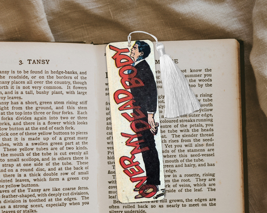 Over My Dead Body Aluminum Bookmark | Double-Sided 2x6 Metal Bookmark