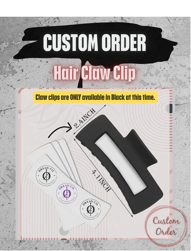 Custom Claw Clip | Personalized 4.1" Hair Clip
