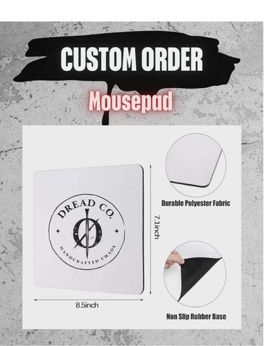 Custom Mousepad | Personalized 8.5" x 7.1" Photo or Text Mouse Pad