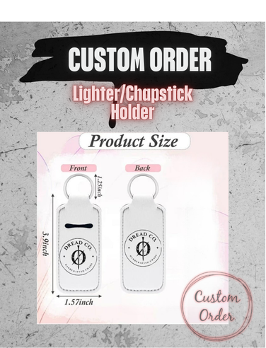 Custom Lighter or Chapstick Holder | Personalized Key Accessory