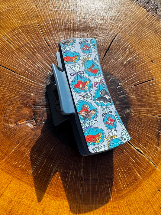 Fishies Claw Clip | 4" Double-Sided Hair Clip
