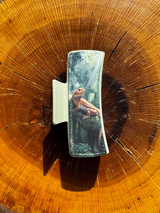 Bearded Dragon Claw Clip | 4" Double-Sided Hair Clip