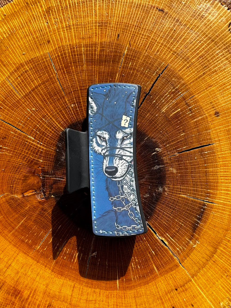 Chained Wolf Claw Clip | 4" Double-Sided Hair Clip