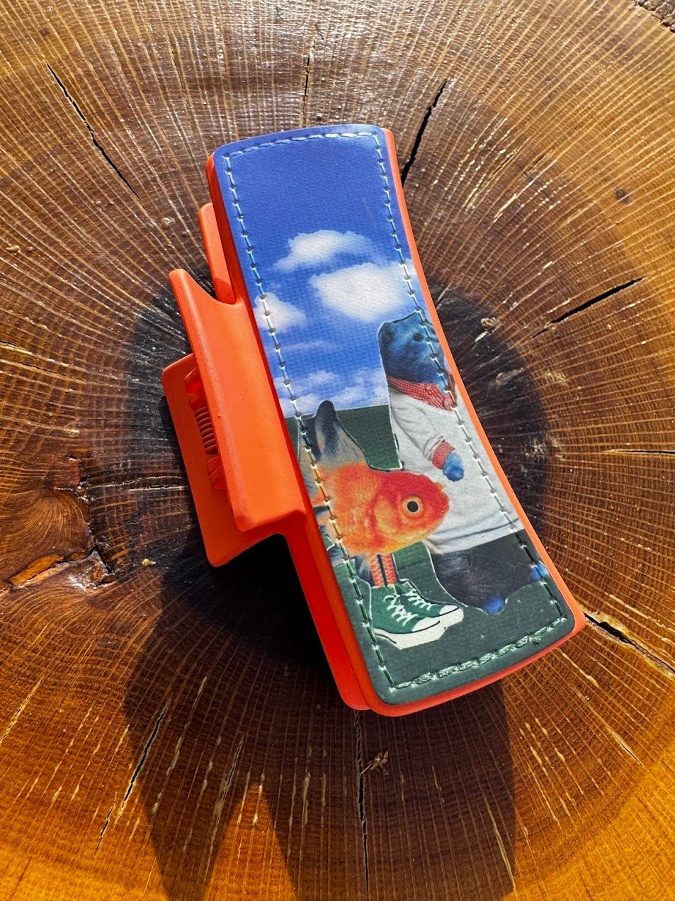Fish n Cat Steppa Claw Clip | 4" Double-Sided Hair Clip