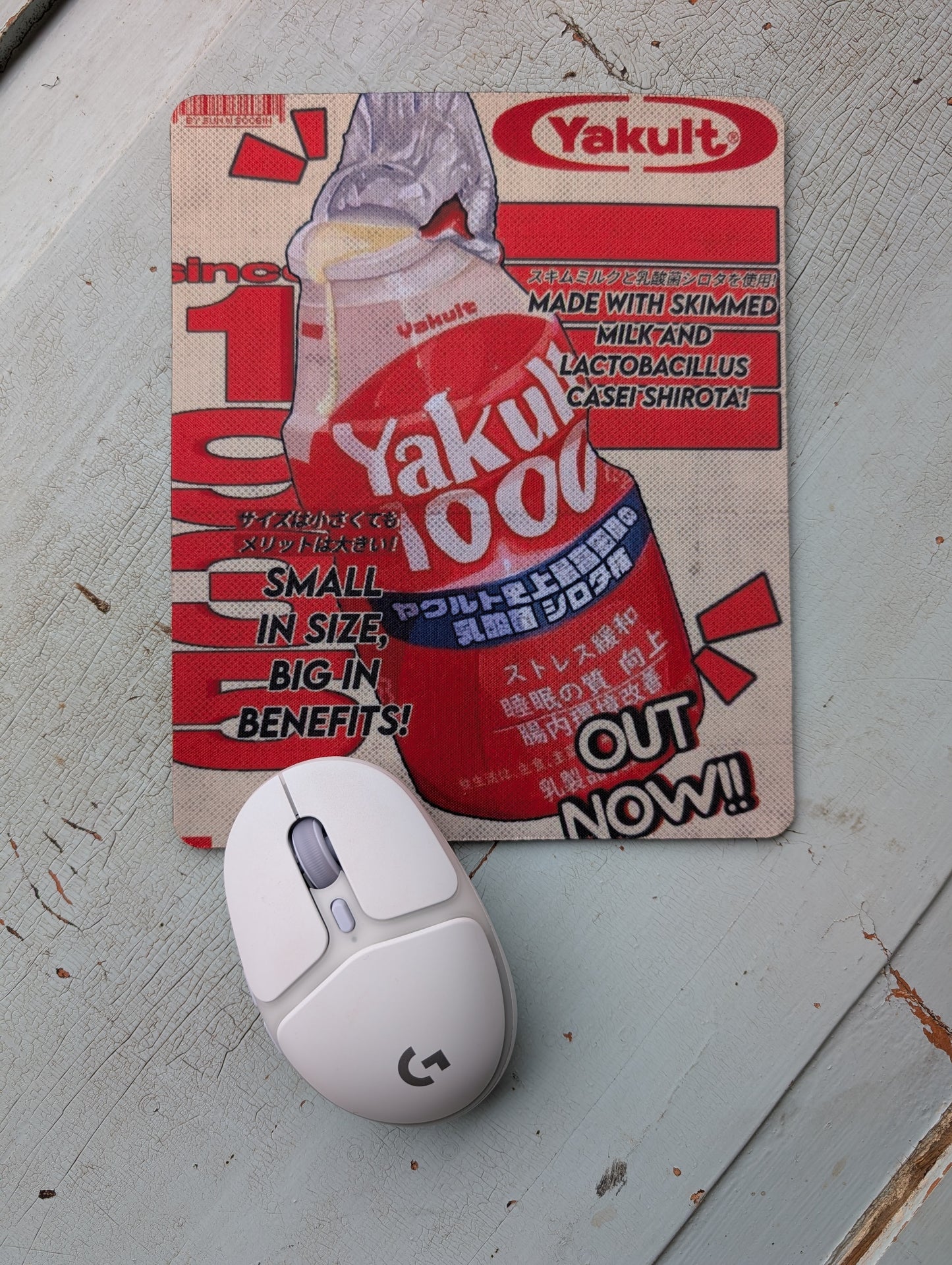 Yakult Japanese Milk Mouse Pad – Smooth Non-Slip Desk Mouse Pad (8.5 x 7.1 in)