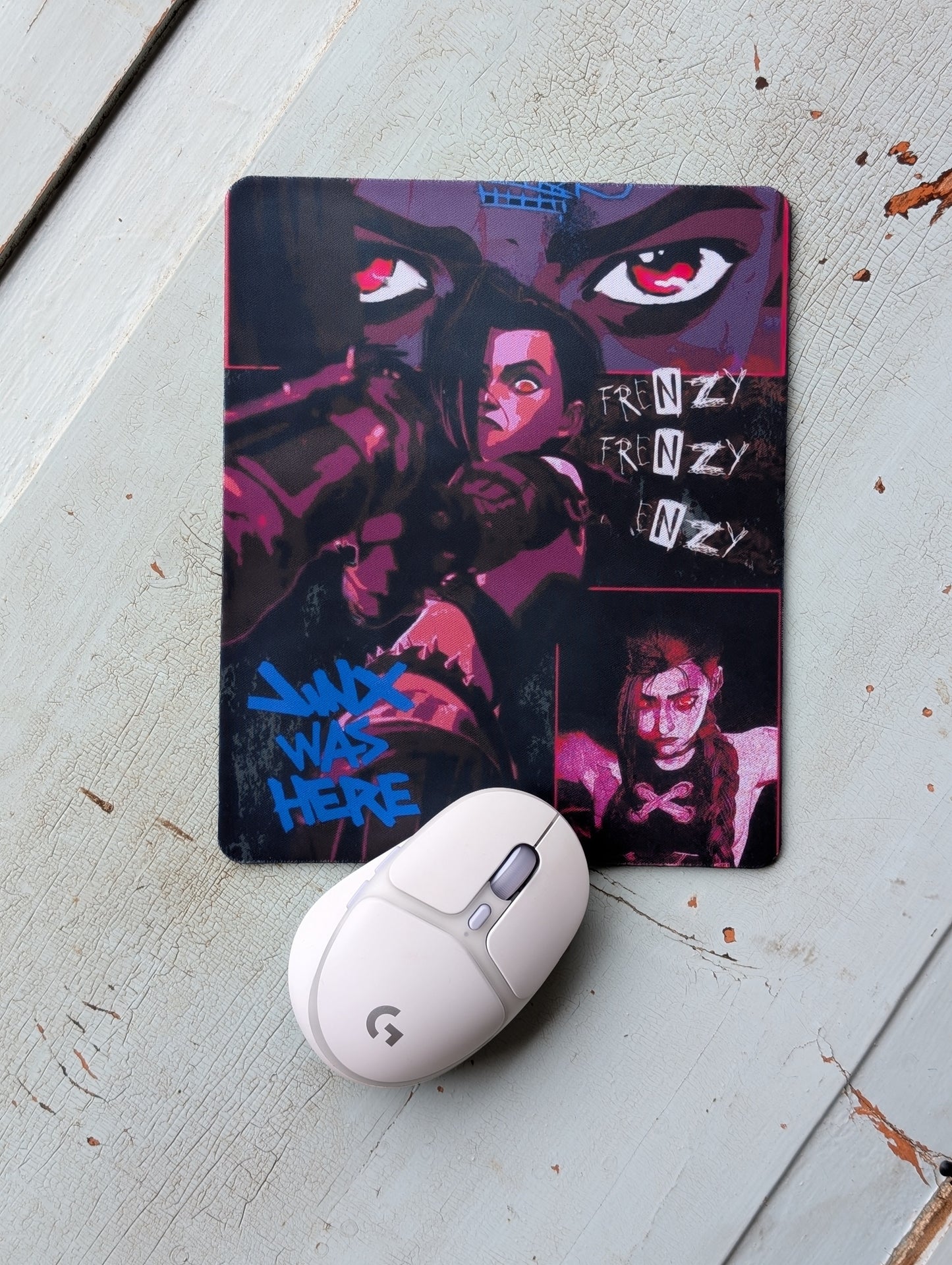 LOL Jinx Mouse Pad – Smooth Non-Slip Desk Mouse Pad (8.5 x 7.1 in)