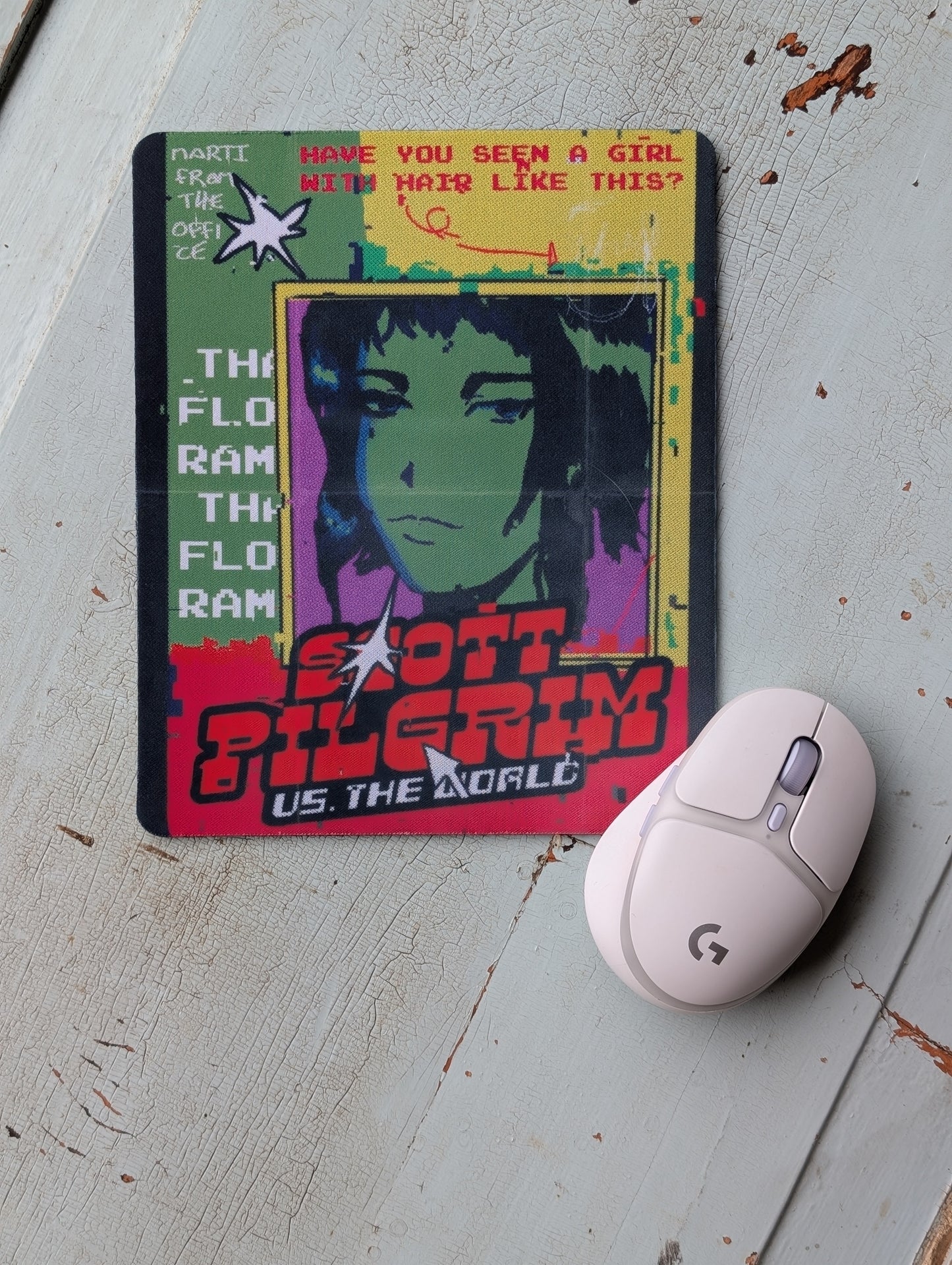 Scott Pilgrim Mouse Pad – Smooth Non-Slip Desk Mouse Pad (8.5 x 7.1 in)