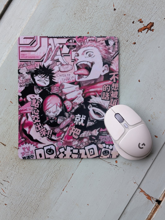 Cursed Energy Anime Mouse Pad – Smooth Non-Slip Desk Mouse Pad (8.5 x 7.1 in)