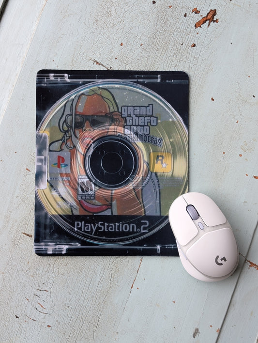 Crime Heist Retro Game Mouse Pad – Smooth Non-Slip Desk Mouse Pad (8.5 x 7.1 in)