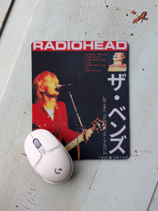 Retro Radiohead Indie Mouse Pad – Smooth Non-Slip Desk Mouse Pad (8.5 x 7.1 in)