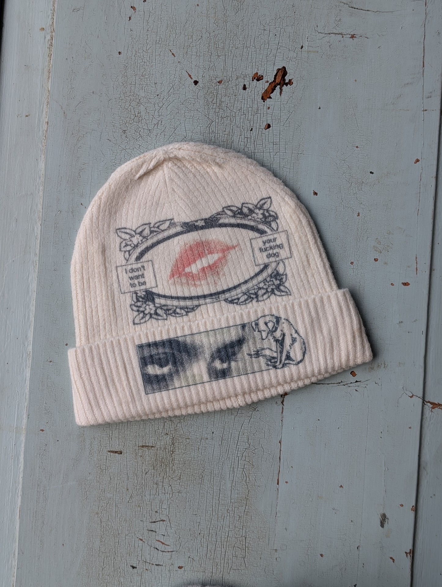 Don't Want To be Your Dog Knit Beanie