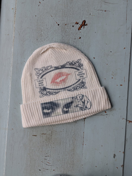 Don't Want To be Your Dog Knit Beanie