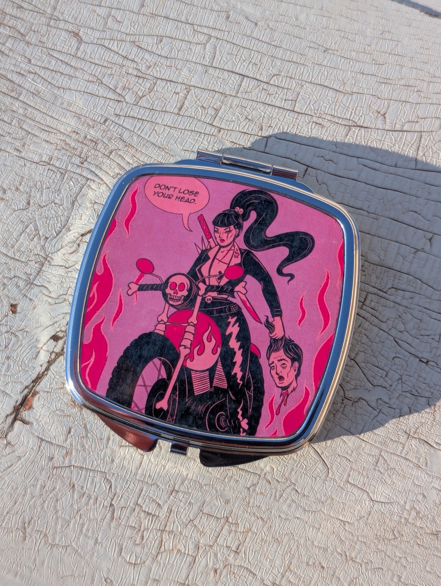 Lose your Mind Compact Mirror | 2.5" Metal Pocket Mirror