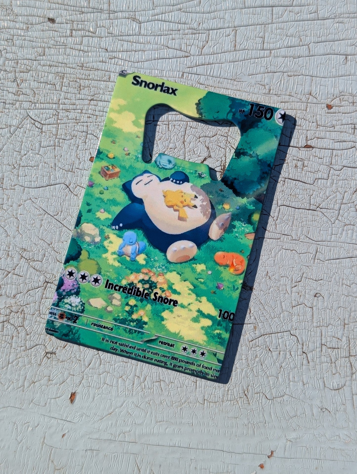 Sleepy Cartoon Giant Wallet Bottle Opener | Stainless Steel Card Bottle Opener