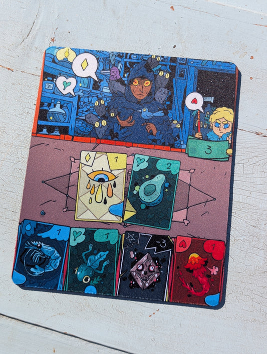 Fantasy Card Game Mouse Pad – Smooth Non-Slip Desk Mouse Pad (8.5 x 7.1 in)