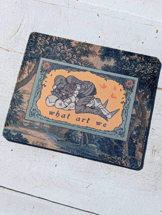 Knights What Are We Mouse Pad – Smooth Non-Slip Desk Mouse Pad (8.5 x 7.1 in)